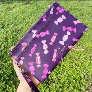 EUC Kate Spade Candy Shop Wristlet Double Zip